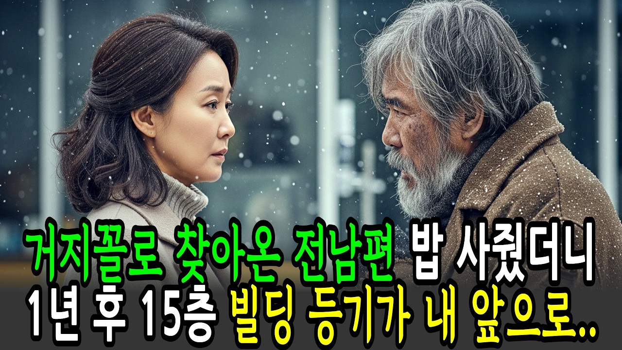 거지꼴로 찾아온 전남편 밥 사줬더니 1년 후 15층 빌딩 등기가 내 앞으로ㅣ오디오북ㅣ사연라디오ㅣ노후사연ㅣ감동사연