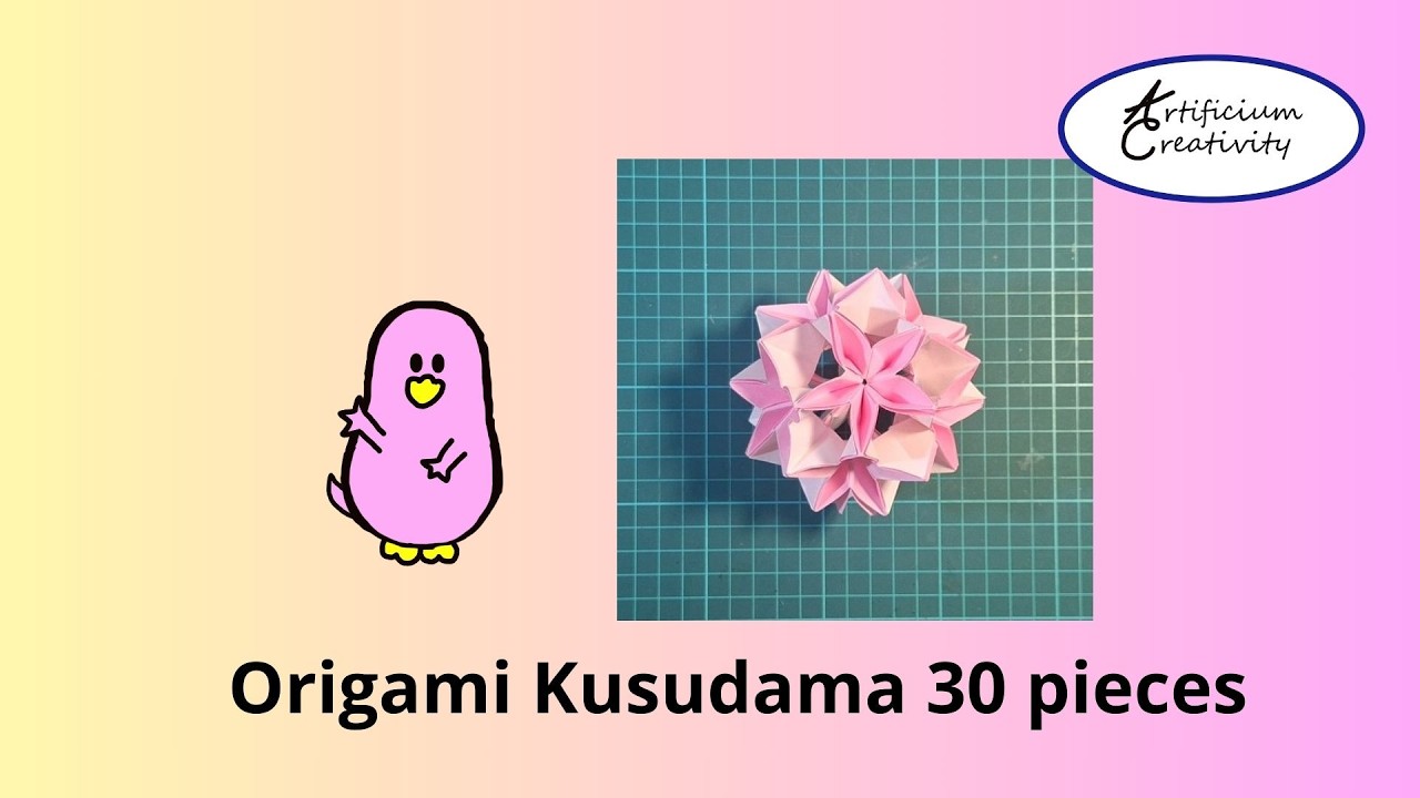 Origami Kusudama flower 30 pieces