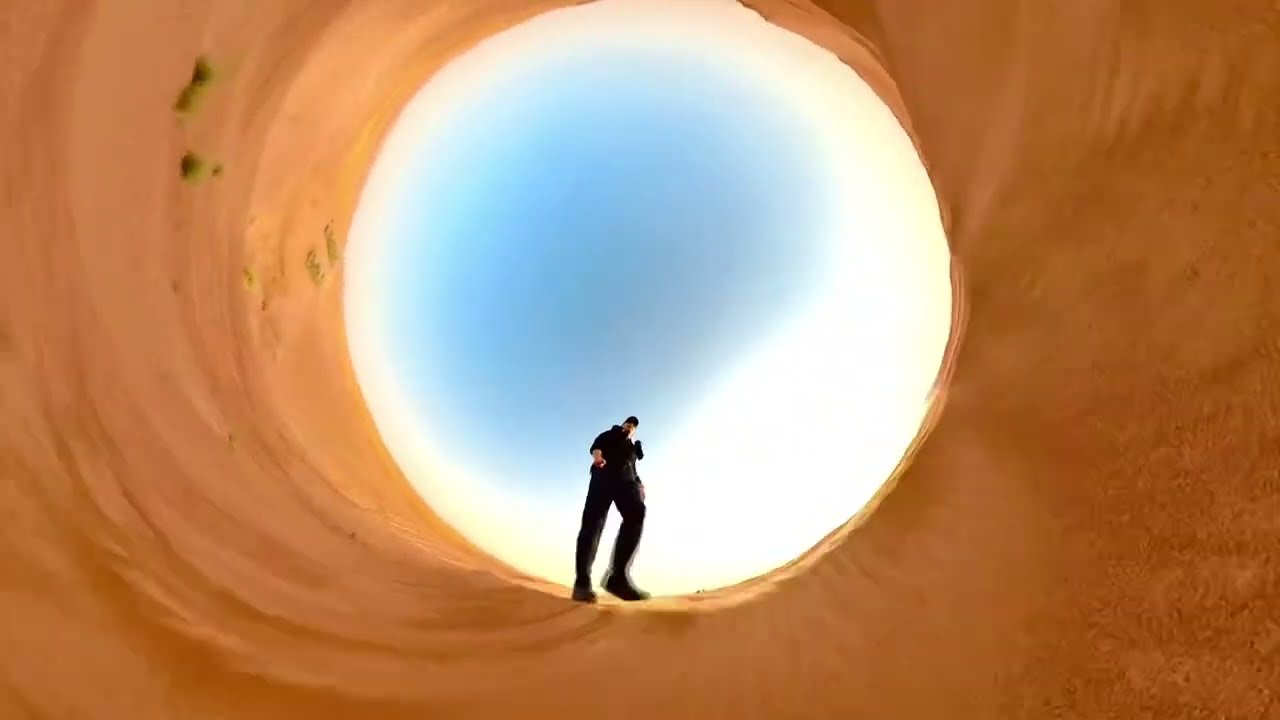 The desert running around Bedouin Camp Dubai UEA