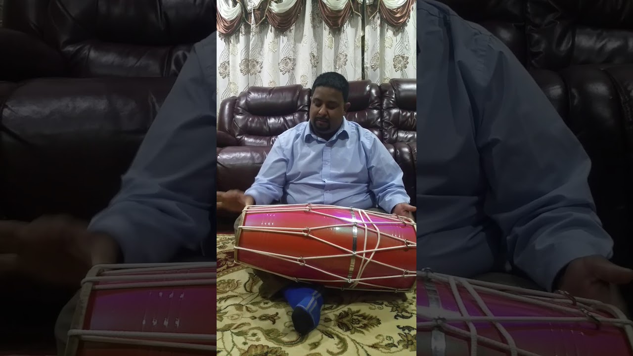 Aaron Jewan Singh playing Tassa on dholak