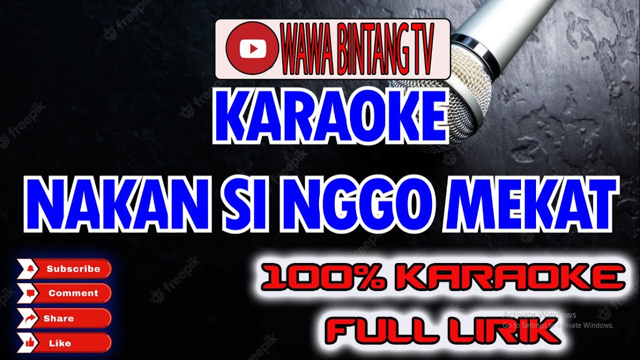NAKAN SI ENGGO MEKAT KARAOKE PAKPAK || CIPT ABBAS KUDADIRI