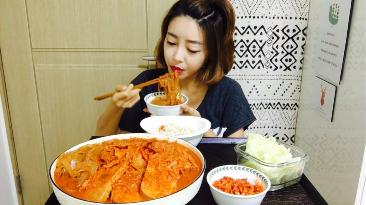 캡사이신 스팸김치찜 (당면)먹방 mukbang / eating show