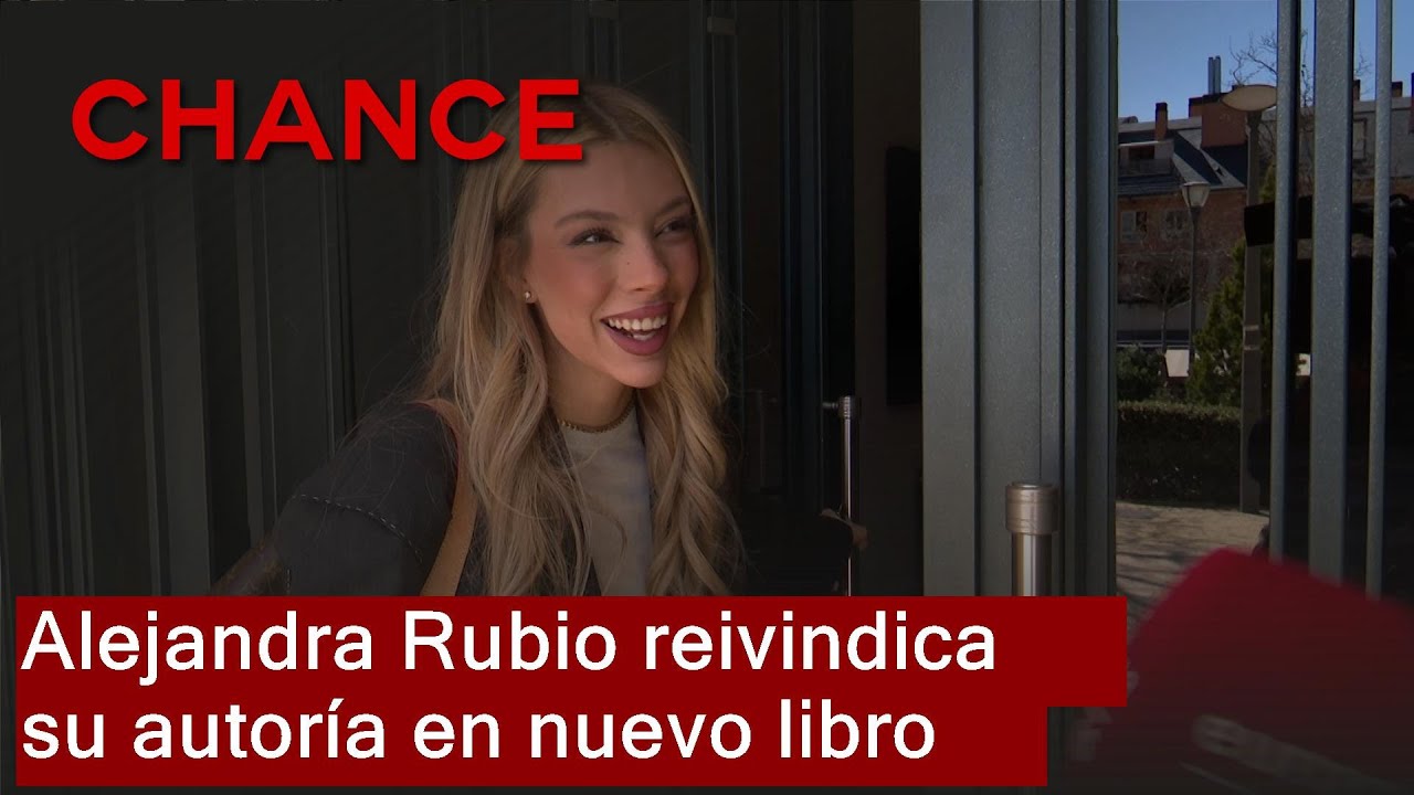 Alejandra Rubio deja claro que es la autora de su nuevo libro: 