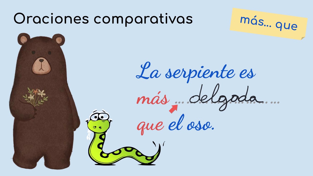 LENGUA Oraciones comparativas (más... que)