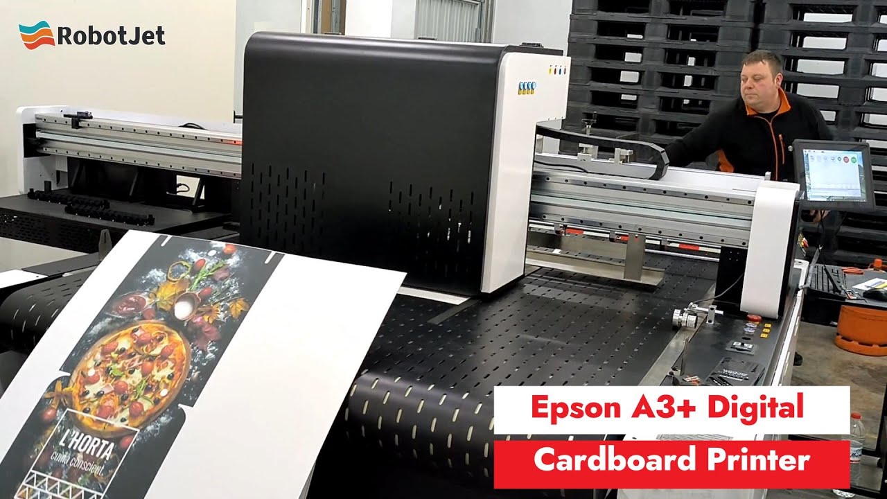 Corrugated Cardboard Digital Printer Working in Customer's Factory
