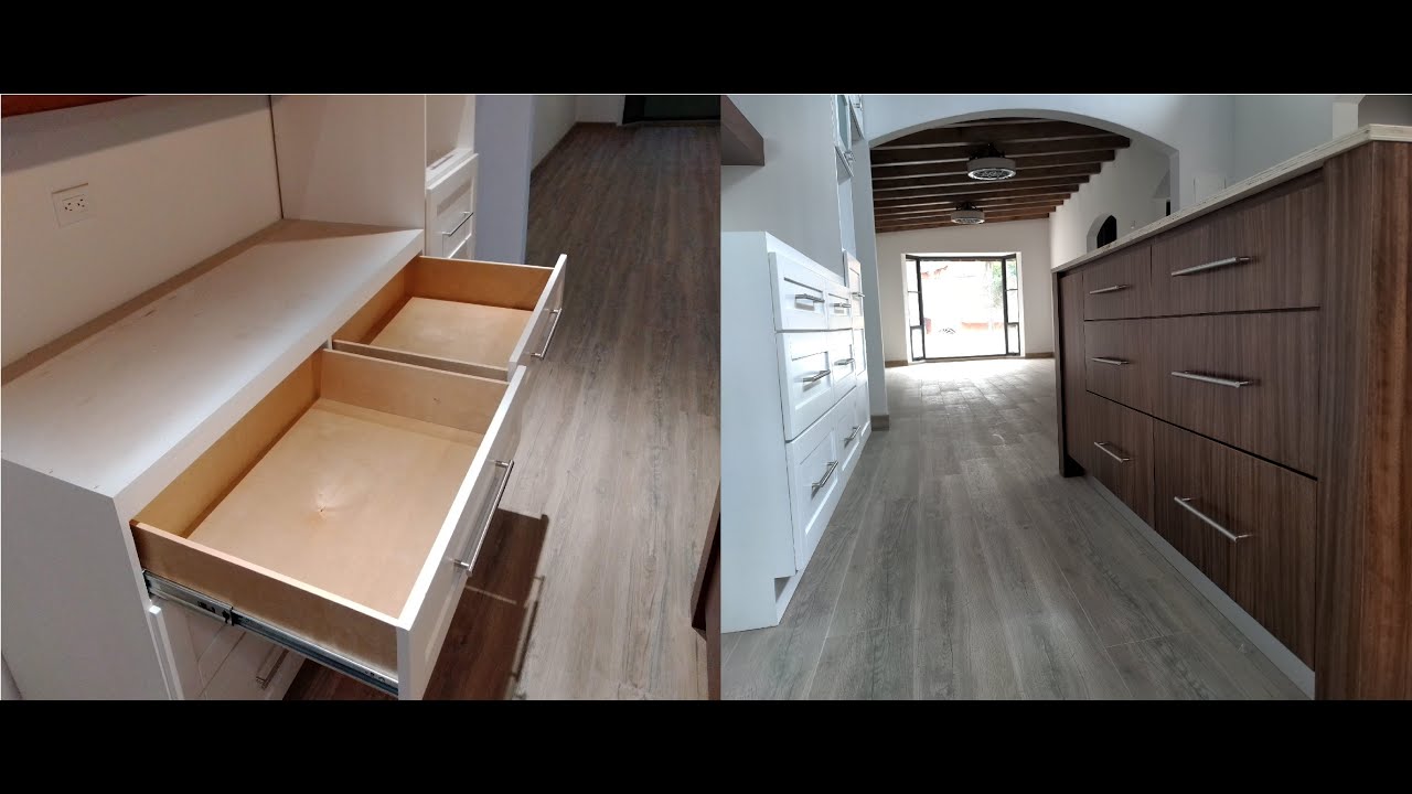 Como instalar rieles en un cajón de madera