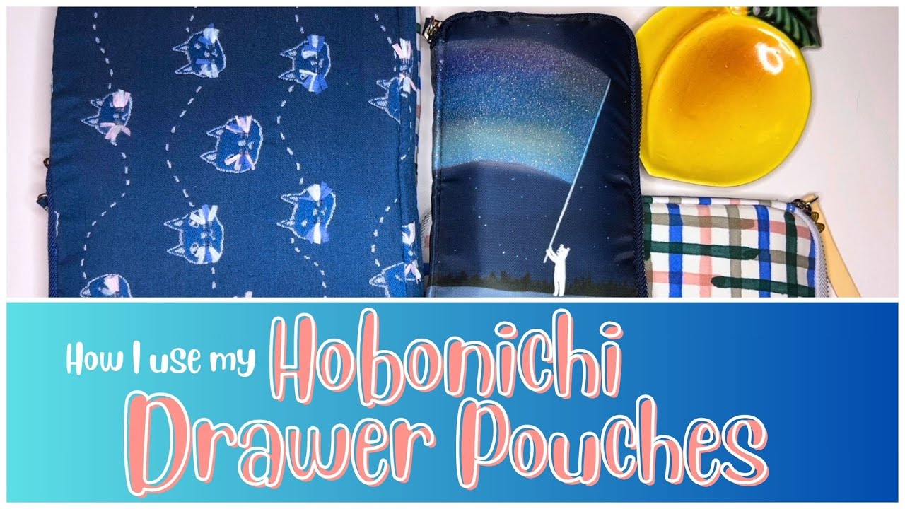 How I use my Hobonichi Drawer Pouches for Planning and Journaling 🍑