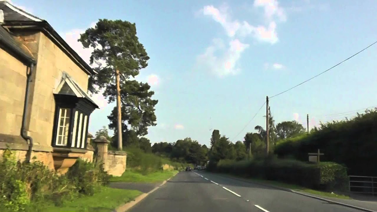 Driving On The A442 From Bridgnorth, Shropshire To Kidderminster, Worcestershire, England