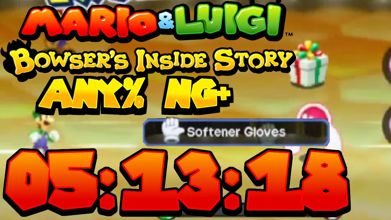 Mario & Luigi Bowsers Inside Story DX (Any% NG+) in 5:13:18 (PB)