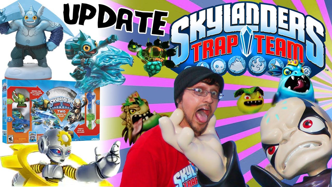 Обновление команды ловушек Skylanders: 20 злодеев, мастер ловушек Гасто, ловушки, помощники, Брок...