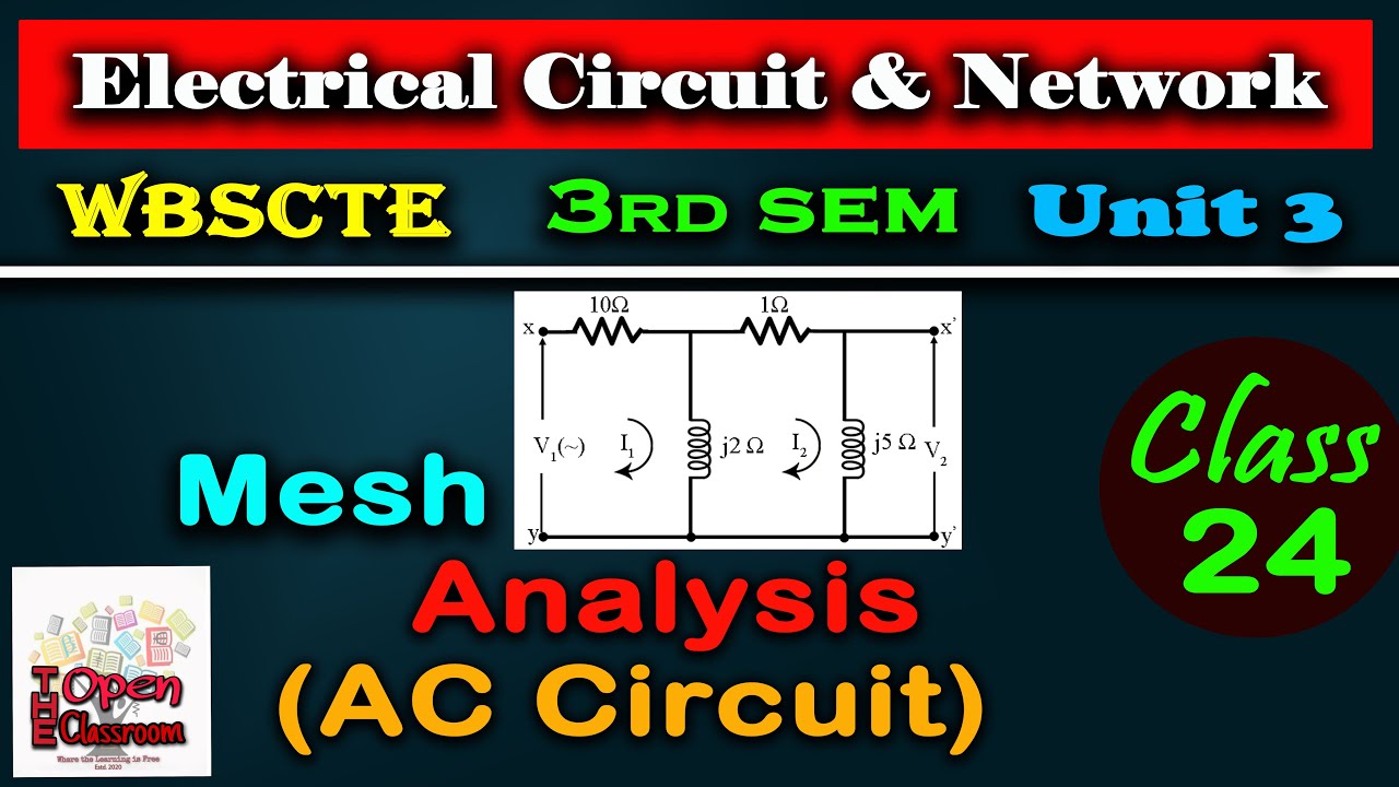 Mesh Analysis-AC Circuits-Basic Electrical Engineering-Diploma-B.Tech