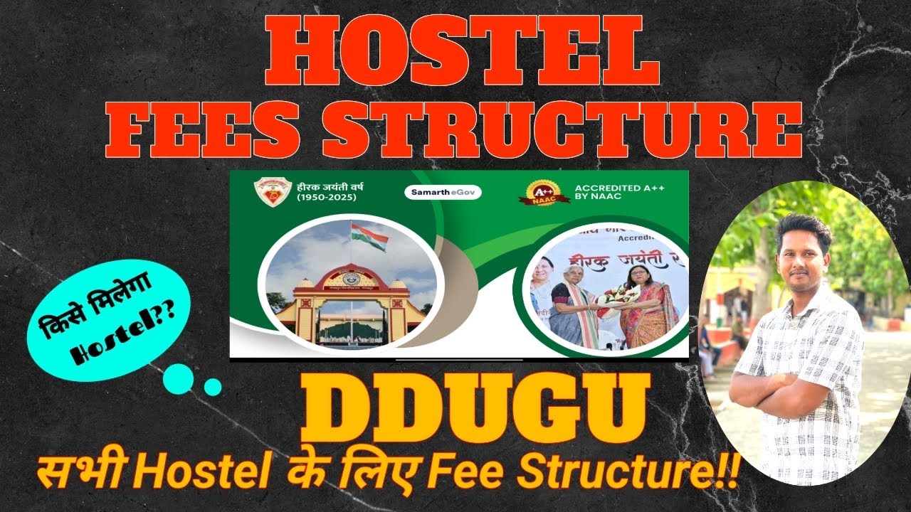 Hostel Fee Structure in DDUGU || #ddu #hostel #fee #hostelfee #dduhostelfee #admission#ddu_admission