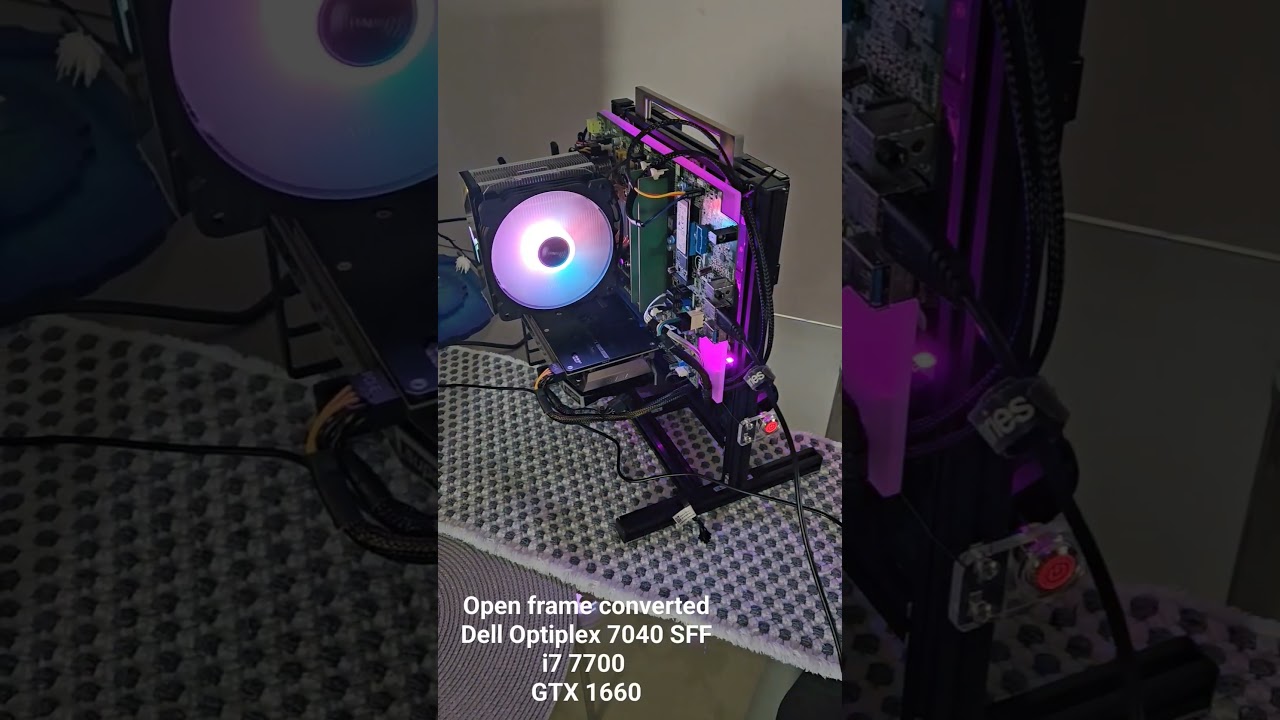 Open frame converted Optiplex SFF #optiplex #dell #sff