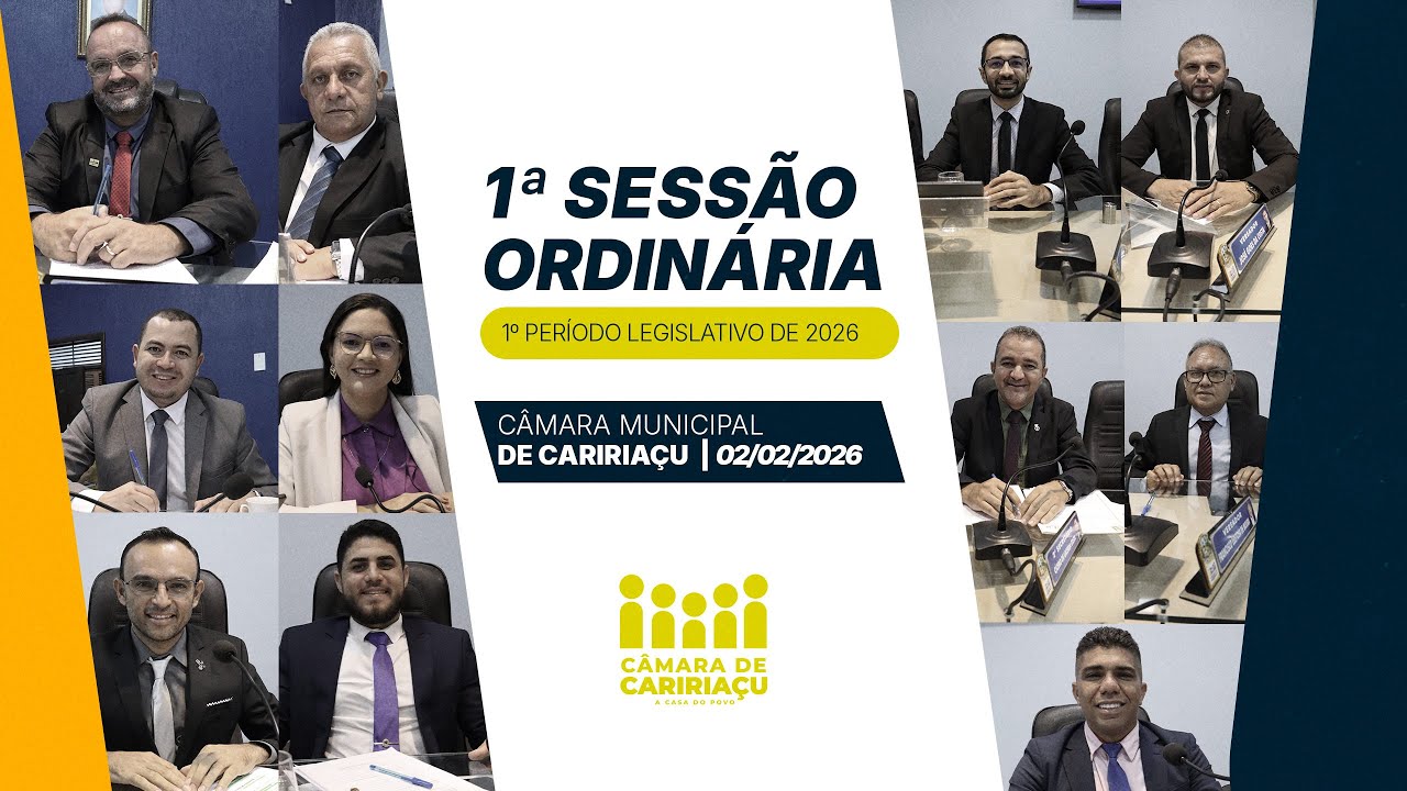 1° Sessão Ordinária do primeiro período legislativo de 2026