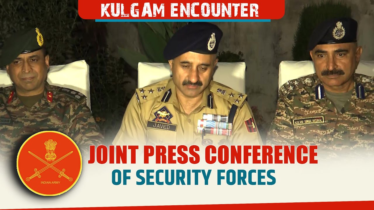 Live: Joint press conference of Security forces on Operation ARIGAM kulgam