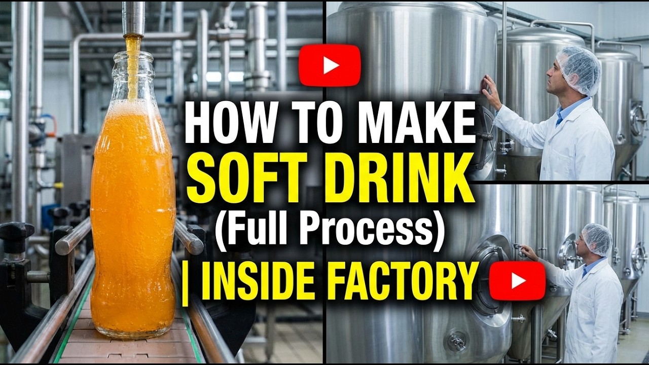 How to Make Soft Drink (Full Process) | Inside Soft Drink Factory Manufacturing