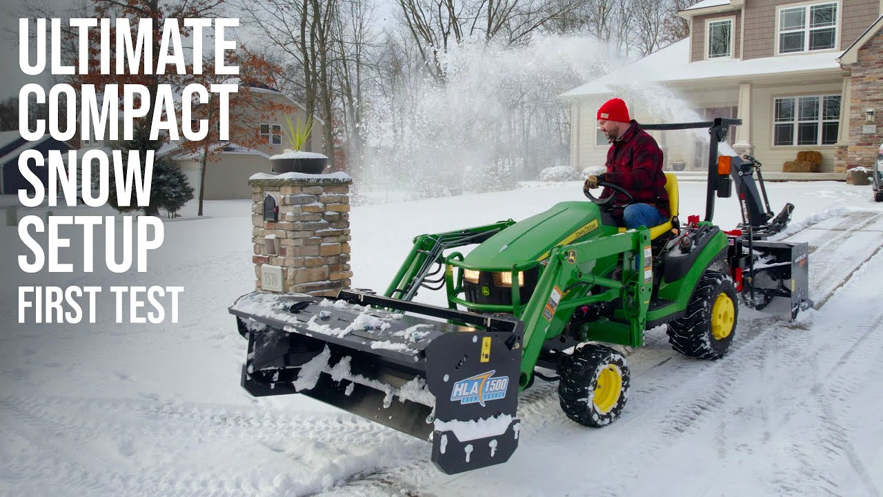 FIRST SNOW OF THE YEAR WAS TOO EASY FOR THIS 1025R SETUP.