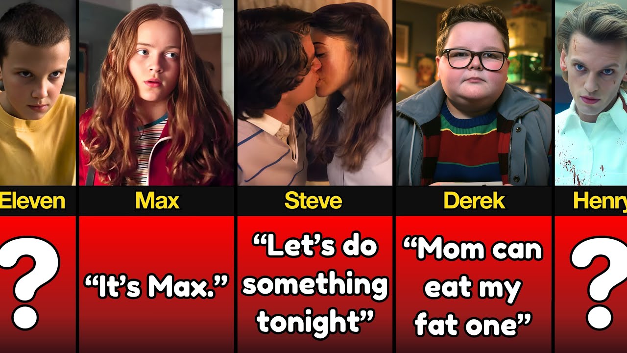 Первые реплики персонажей сериала «Очень странные дела» | 1-5 сезоны