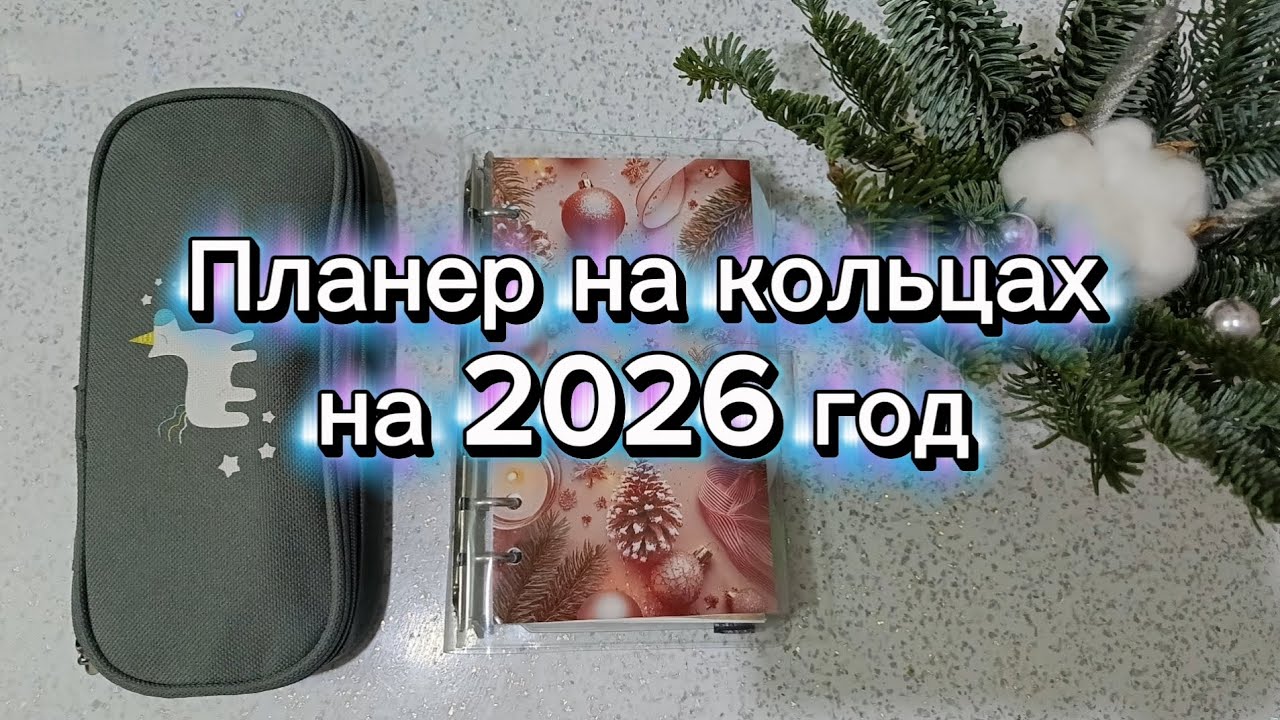 📒Планер на кольцах на 2026год 🦄 Листаю, болтаю о планах, творчестве и многое другое 💖