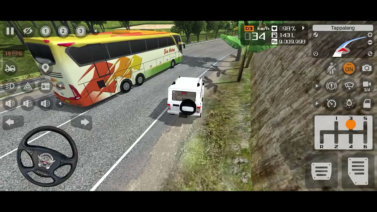 Bolero car driving in Indonesia bus simulator game 