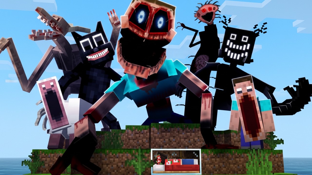 Fiquei PRESA nessa ilha CERCADA de mods de terror!