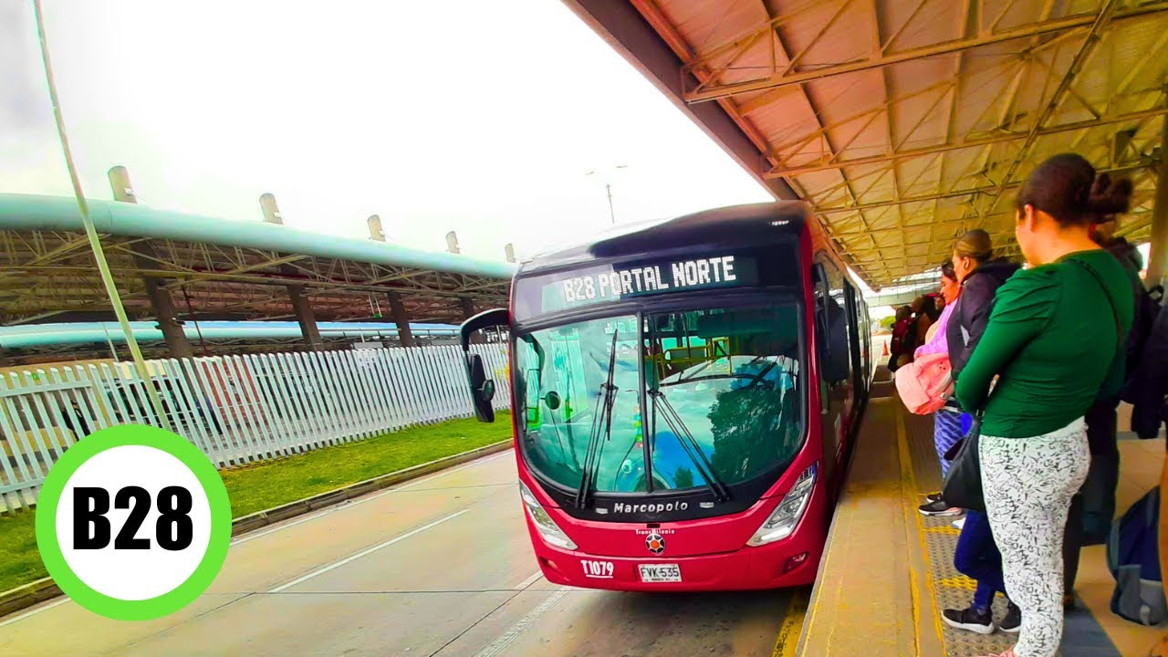 Ruta B28 Portal Americas ➡️ Portal Norte 🚍 Transmilenio Bogota