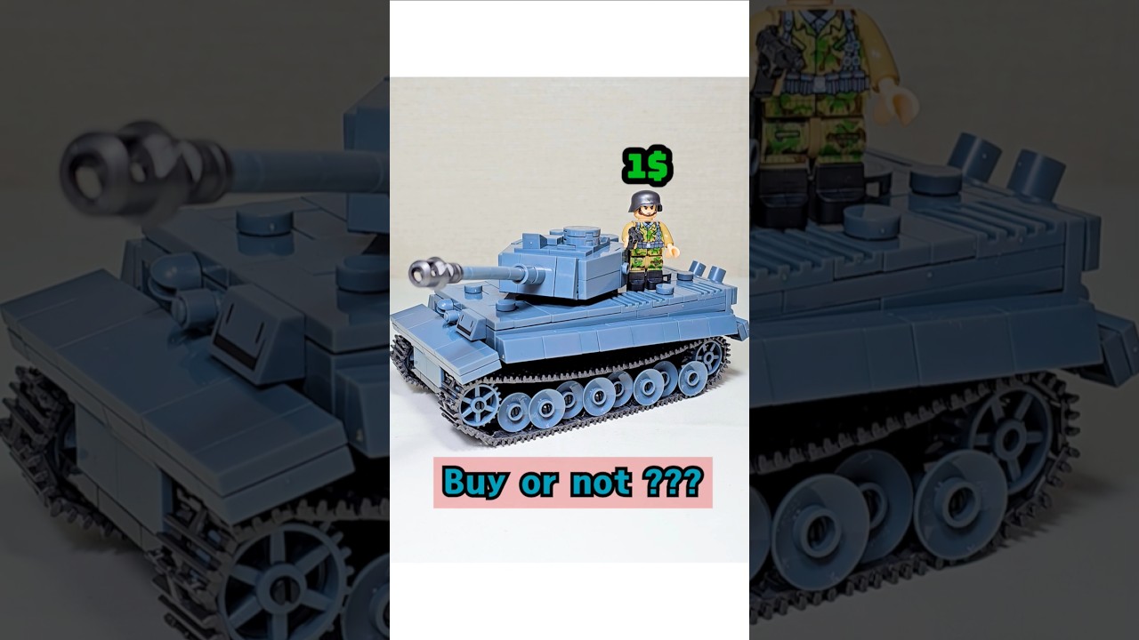 Армейская минифигурка 1$ с тяжёлым танком Тигр I !!!