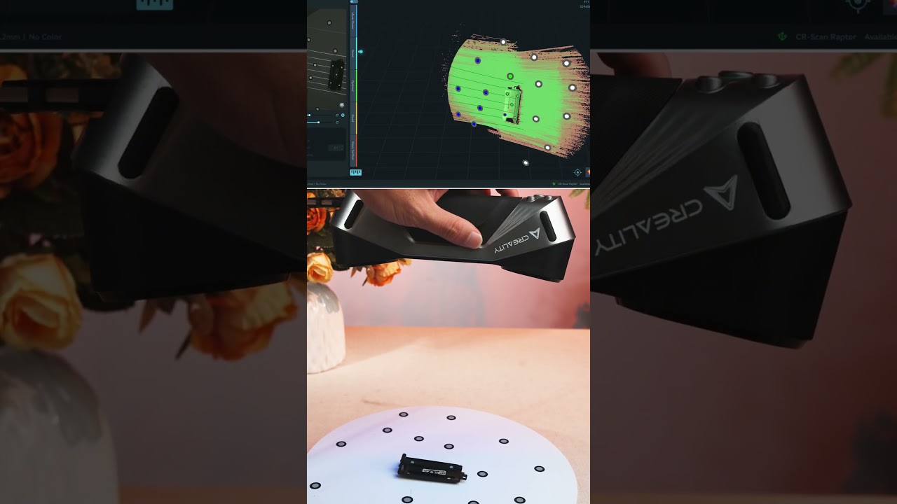 Creality Raptor 3D Scanner: Scanning the Clicker and Replacing the Battery Cover#3dscanning