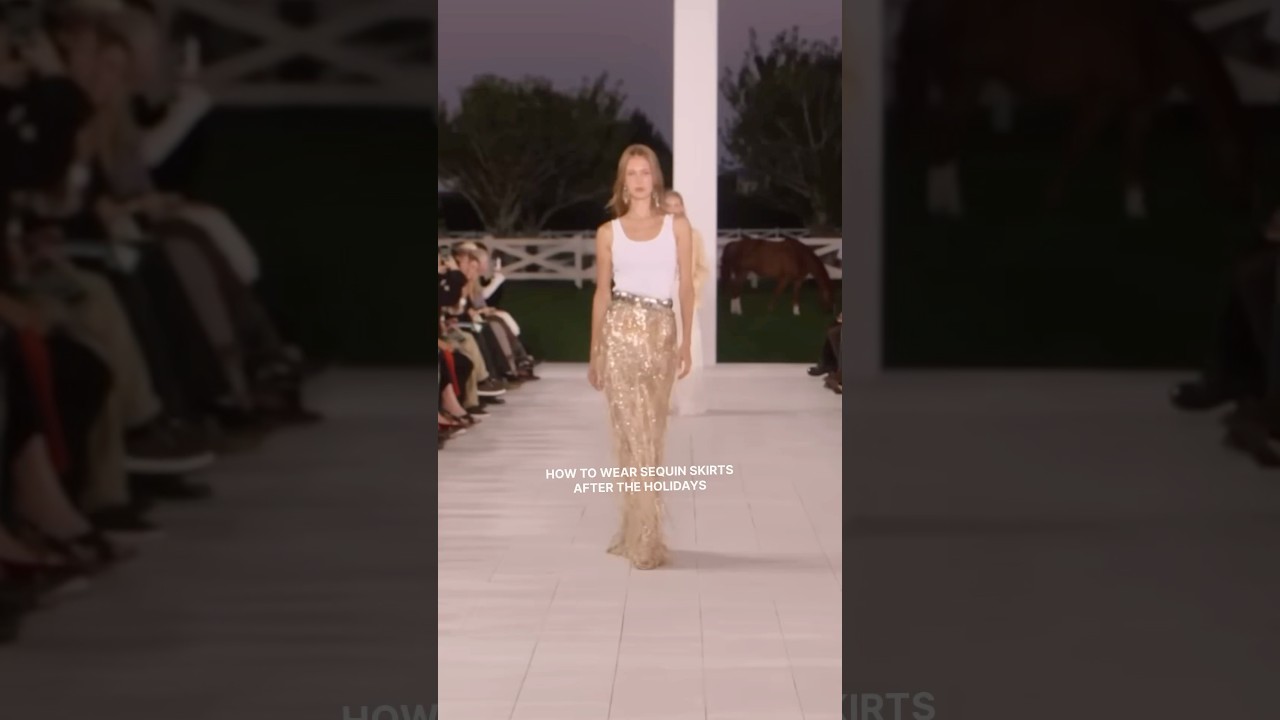 How to Wear Sequin Skirts After the Holidays: Runway Inspiration for Everyday Life #fashion #style