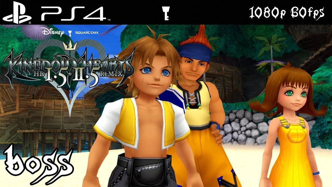 Kingdom Hearts 1: Destiny Islands Mini Bosses: Wakka, Selphie, Tidus, & Riku (1080p 60fps)