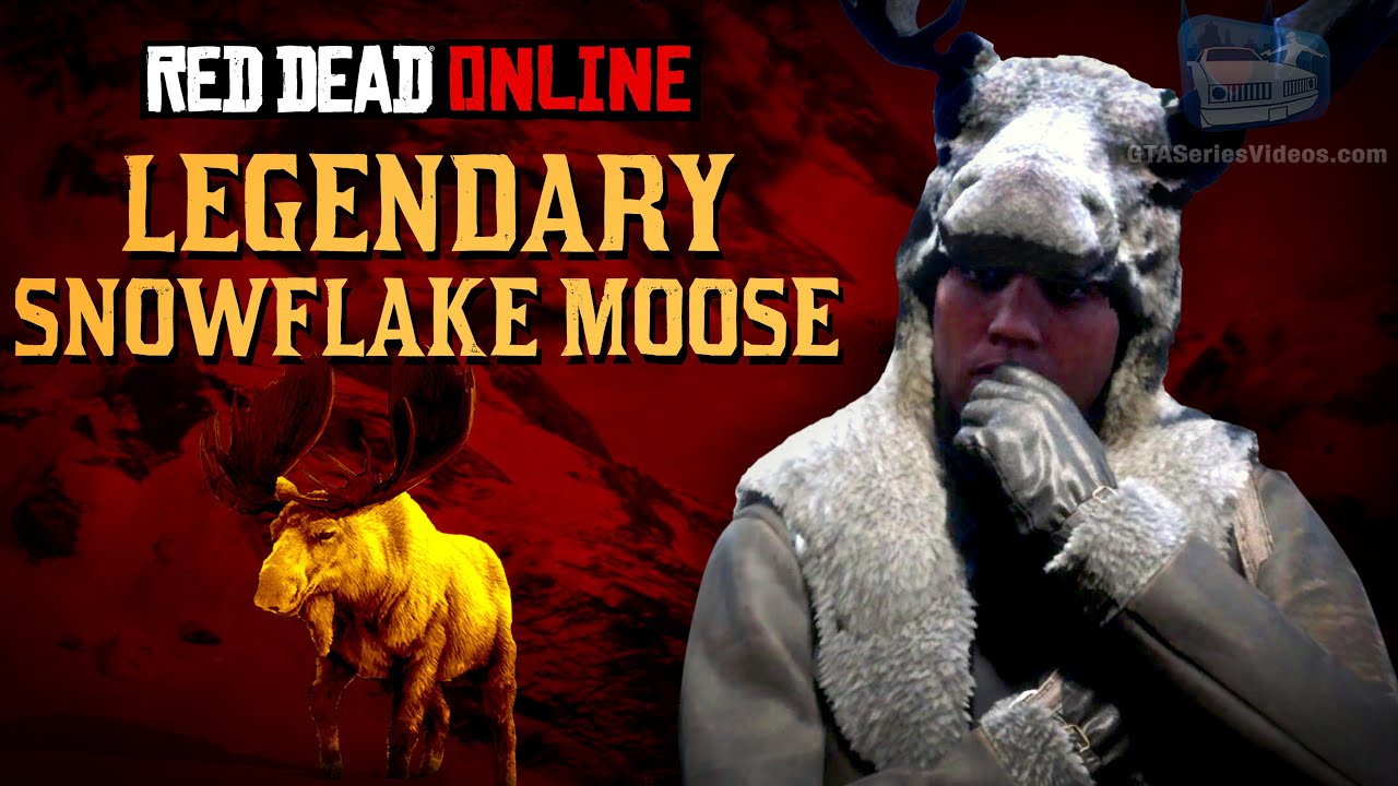 Red Dead Online - Legendary Snowflake Moose Location [Animal Field Guide]
