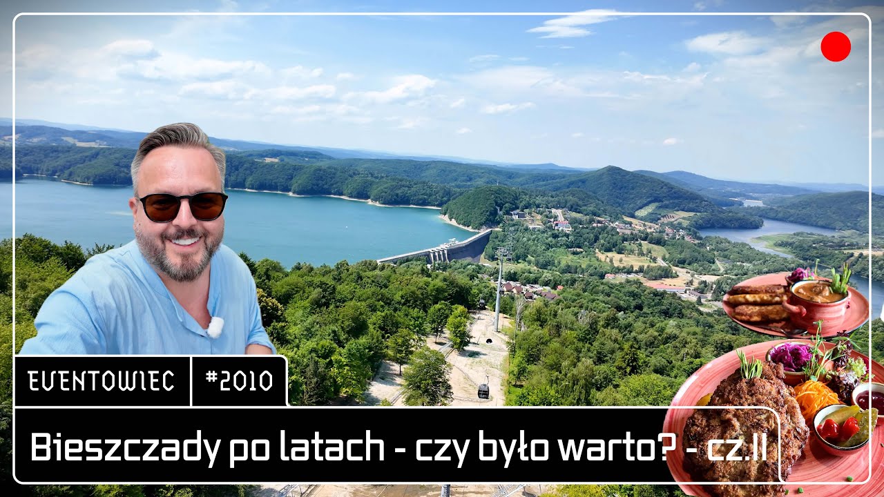 #2010 Pyszne jedzenie w Mucznem, kolejką po Bieszczadach, kemping Tramp w Cisnej i wielka ulewa.