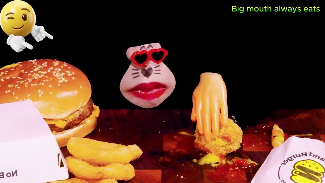 No-brand feast mode chicken burgers and cheese balls #EatWellContest #asmr #mukbang #best