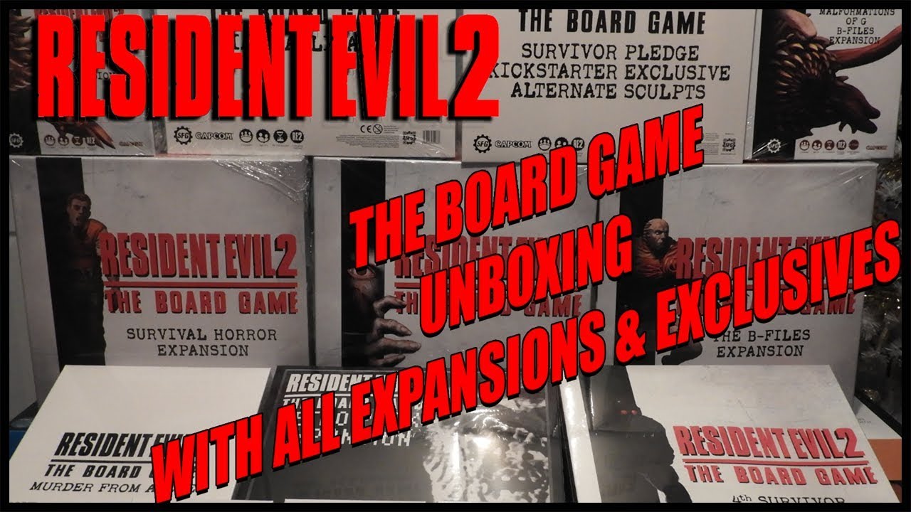 UNBOXING RESIDENT EVIL 2: THE BOARD GAME [ALL EXPANSIONS & SOME SPOILERS]