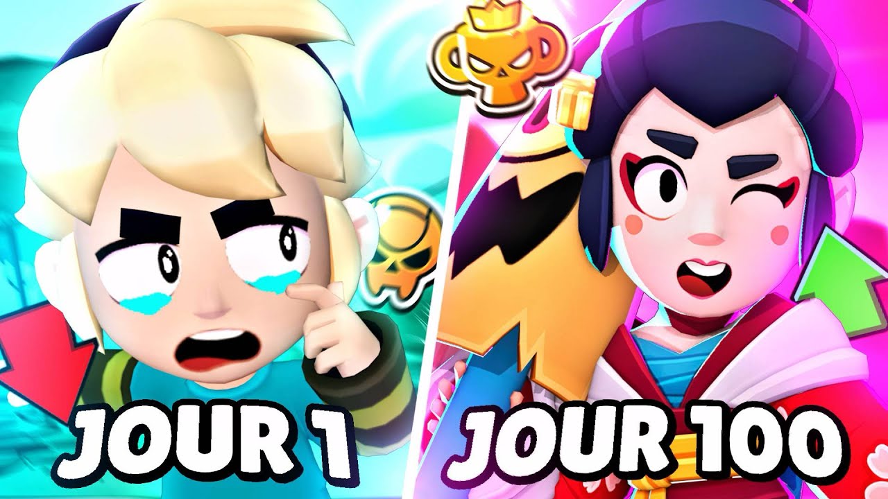 100 JOURS POUR DEVENIR LE GOAT EN RANKED ! - Brawl stars