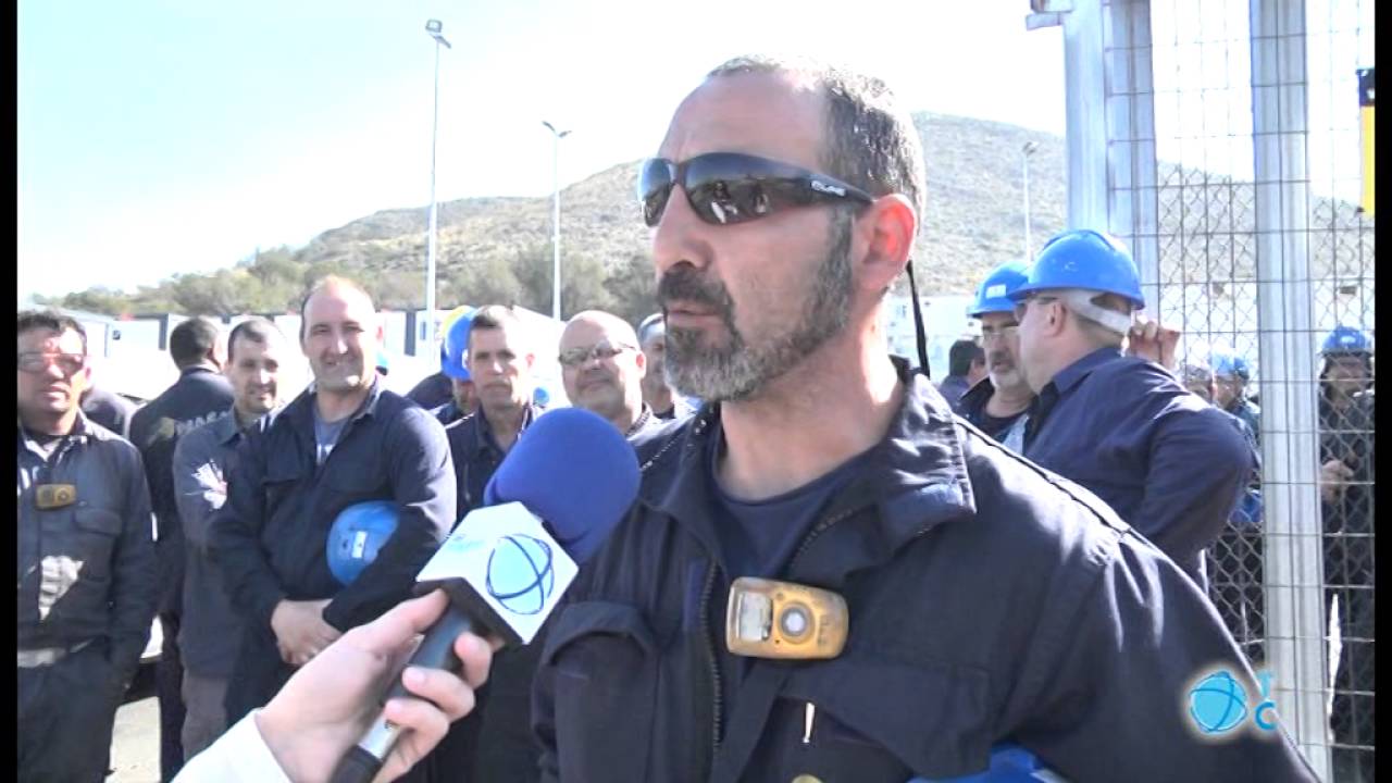 Concentración de los trabajadores de las subcontratas de Repsol