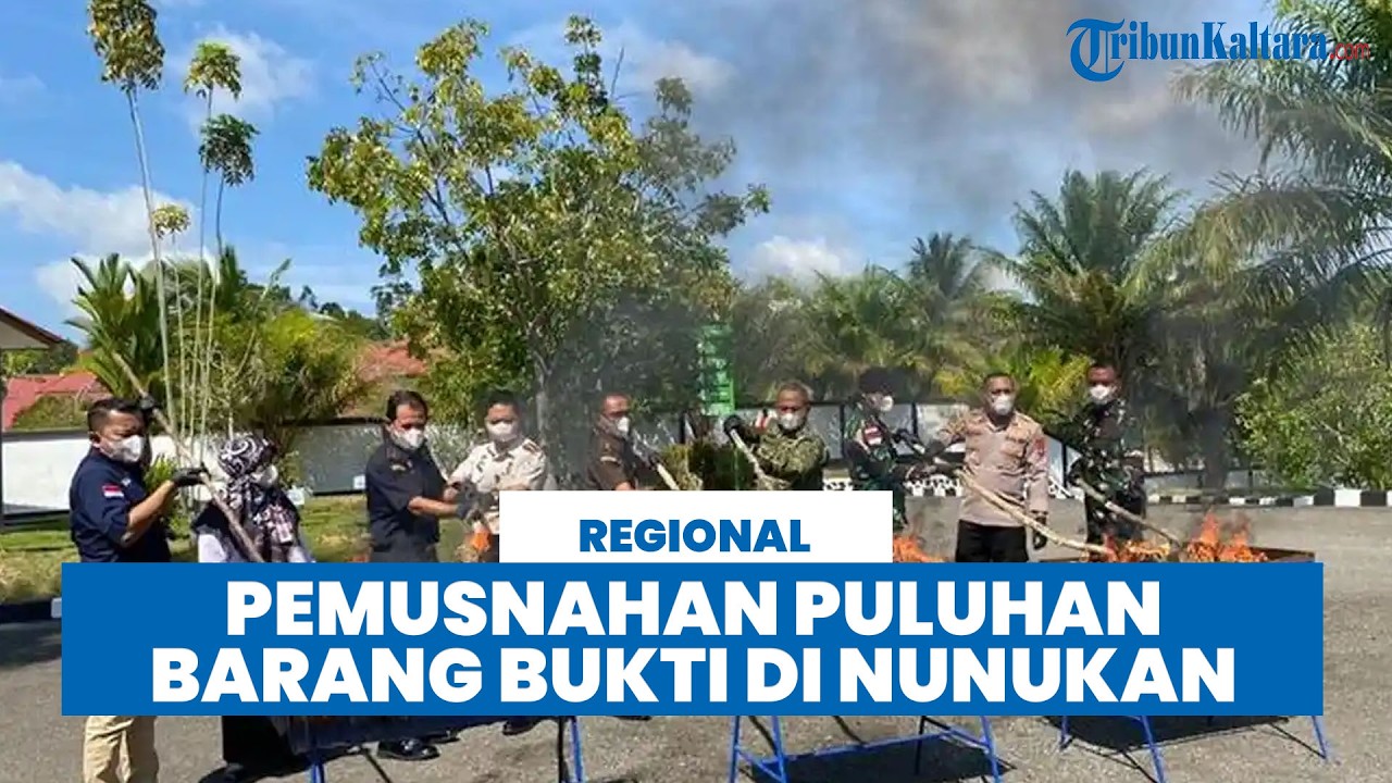 21,54 Gram Sabu dan Puluhan Barang Bukti Dimusnahkan di Nunukan, 75 Perkara Tuntas Sekaligus!