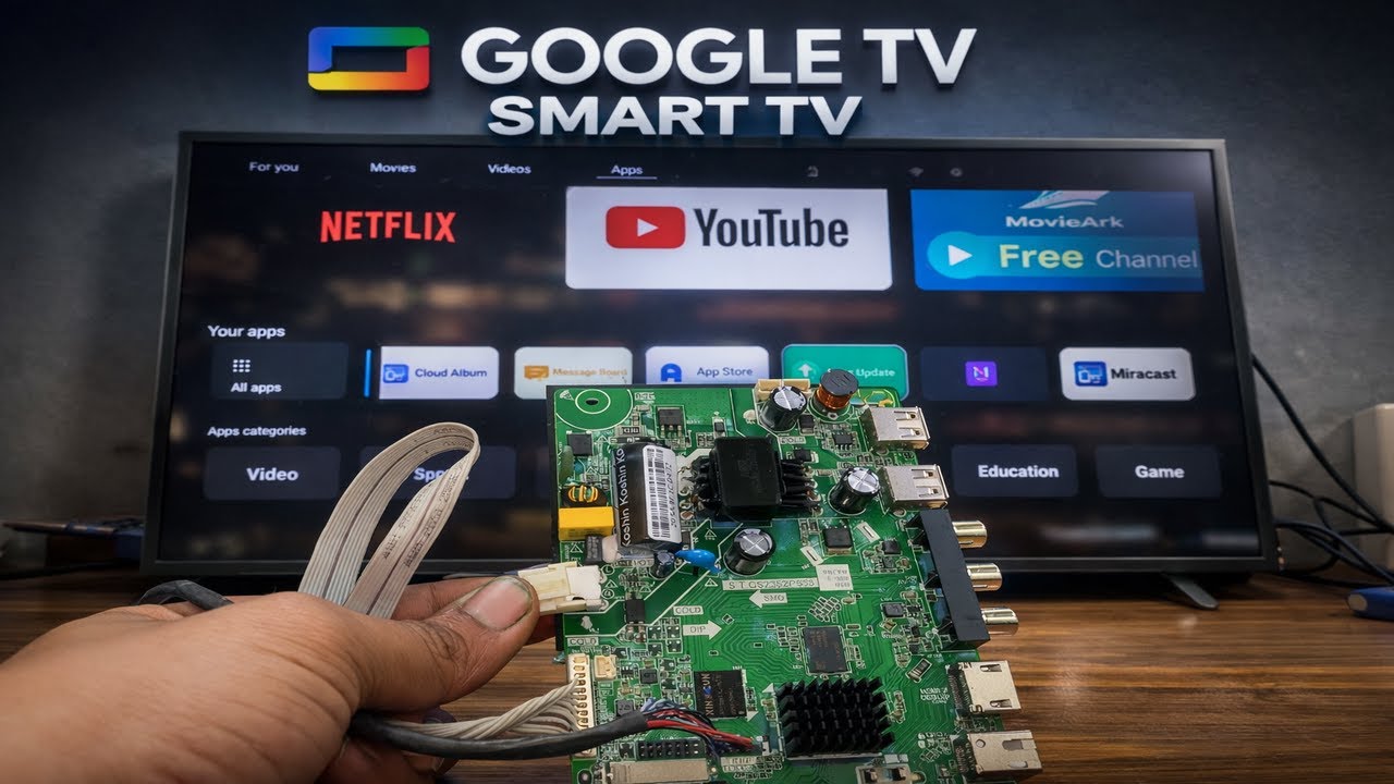 Google TV Smart TV Board  Android Smart TV Software & Hardware Overview  3D Look