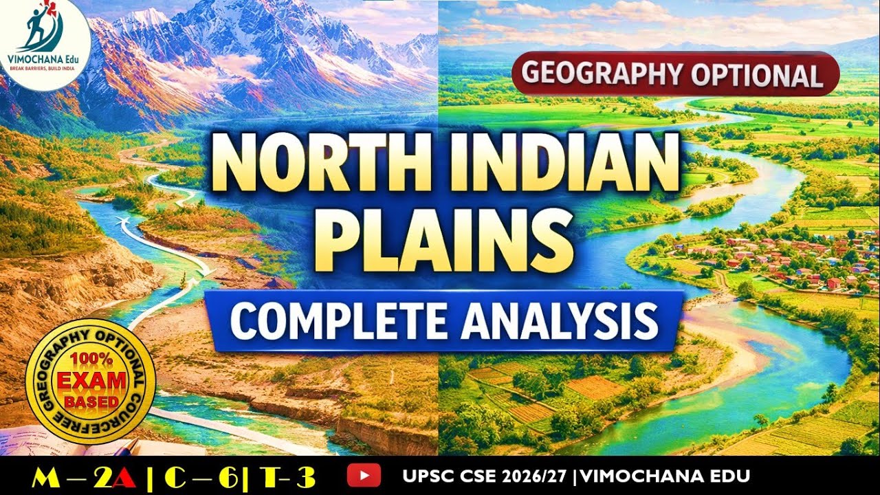 North Indian Plains — Complete Analysis  | Indian Geography | #upsc Geography Optional