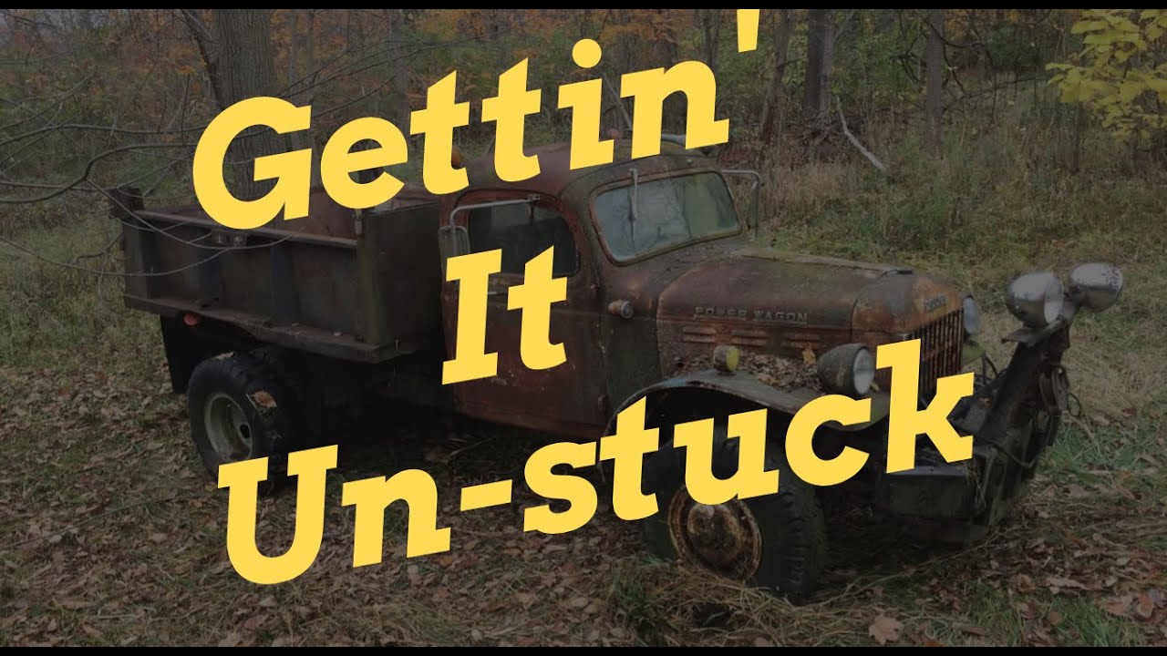 The 52' Power Wagon Flat Fender (Part 1: gettin it unstuck) (Ep19)