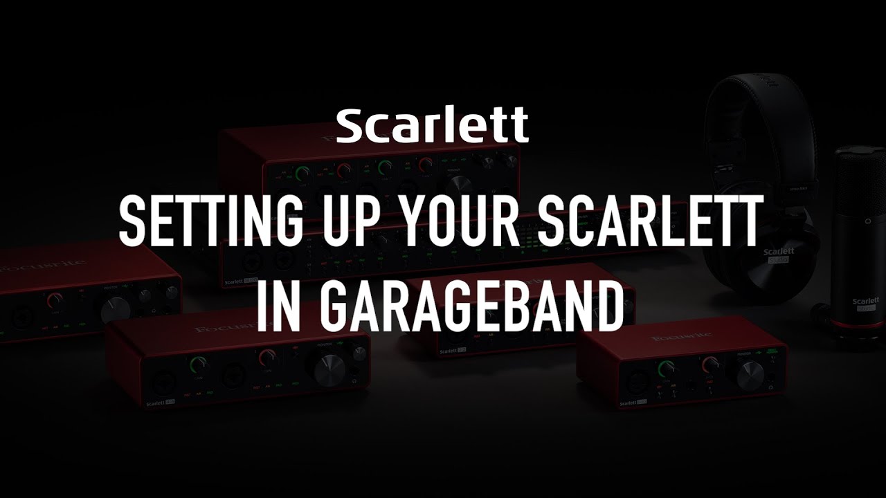 Настройка Scarlett в GarageBand
