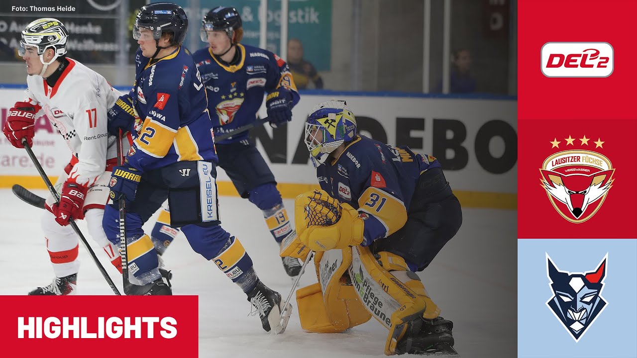 DEL2: Lausitzer Füchse vs. Blue Devils Weiden | Highlights