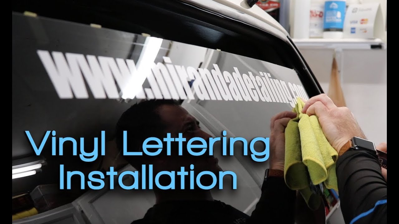 DIY Custom Vinyl Lettering Installation