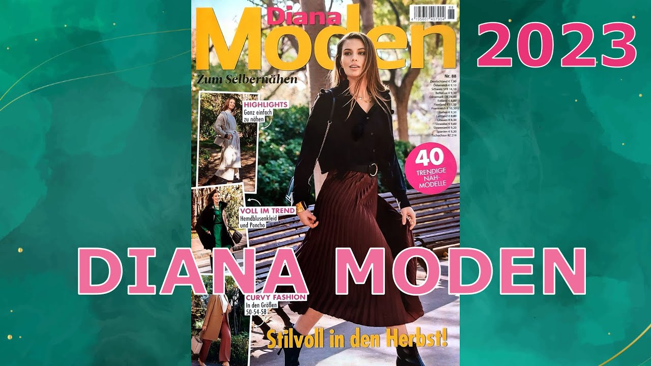 Diana 2023❤️HERBST/ОСЕНЬ🍀TREND BASIC EASY КРАСИВО ПРОСТО 40 MODELLE РАЗМЕР➕ VALENTINO💃NOOR #наряд