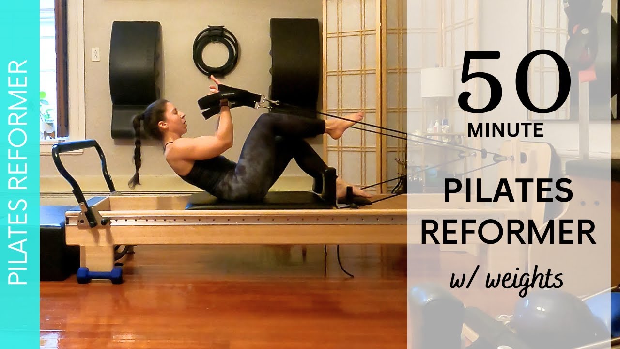 PILATES REFORMER FLOW w/ weights | 50 Min | Box + weights