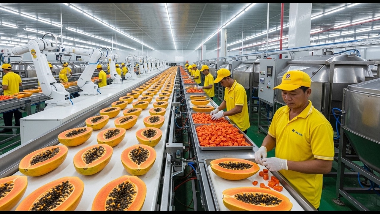 How Papaya Is Grown, Processed & Turned Into Delicious Desserts