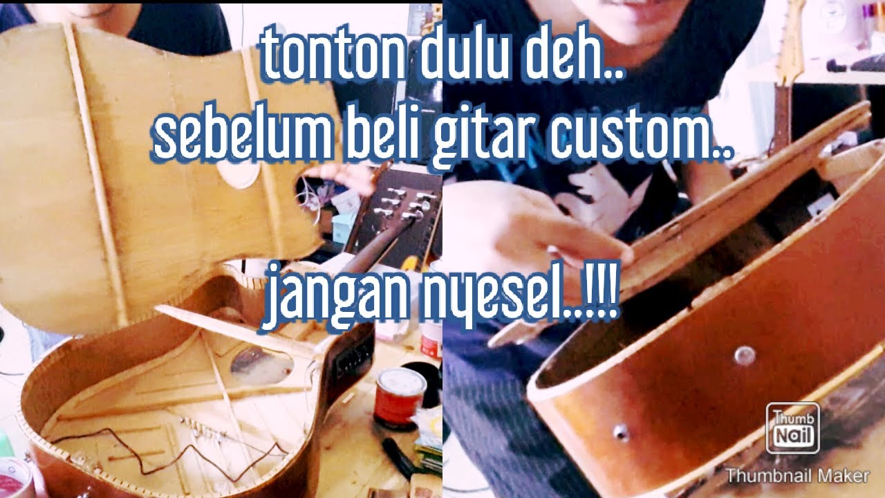 Membongkar body gitar akustik custom (bajakan) - Filosofi Gitar