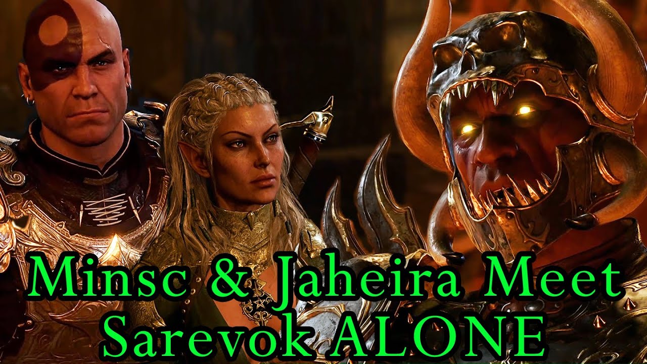 Minsc & Jaheira Meet Sarevok Alone + With Dark Urge & Baptism Reaction | Baldur's Gate 3