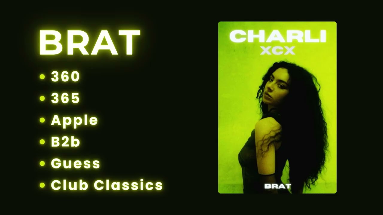 Charli XCX playlist best songs ~ a perfect mix from the album Brat.
