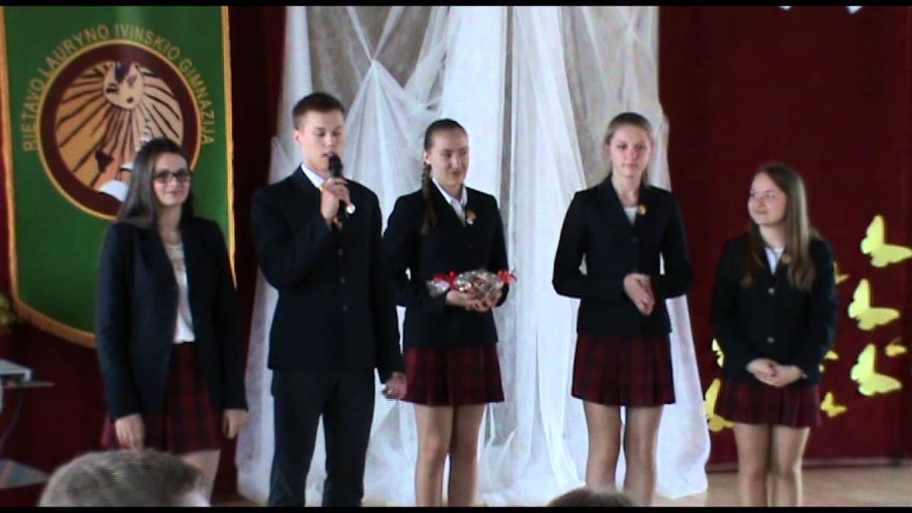 RIETAVO LAURYNO IVINSKIO GIMNAZIJA.Paskutinis skambutis 2015.